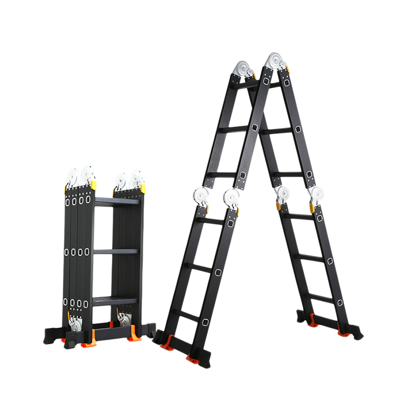 Aluminum Foldable Multi-Position Hinged Step Ladder