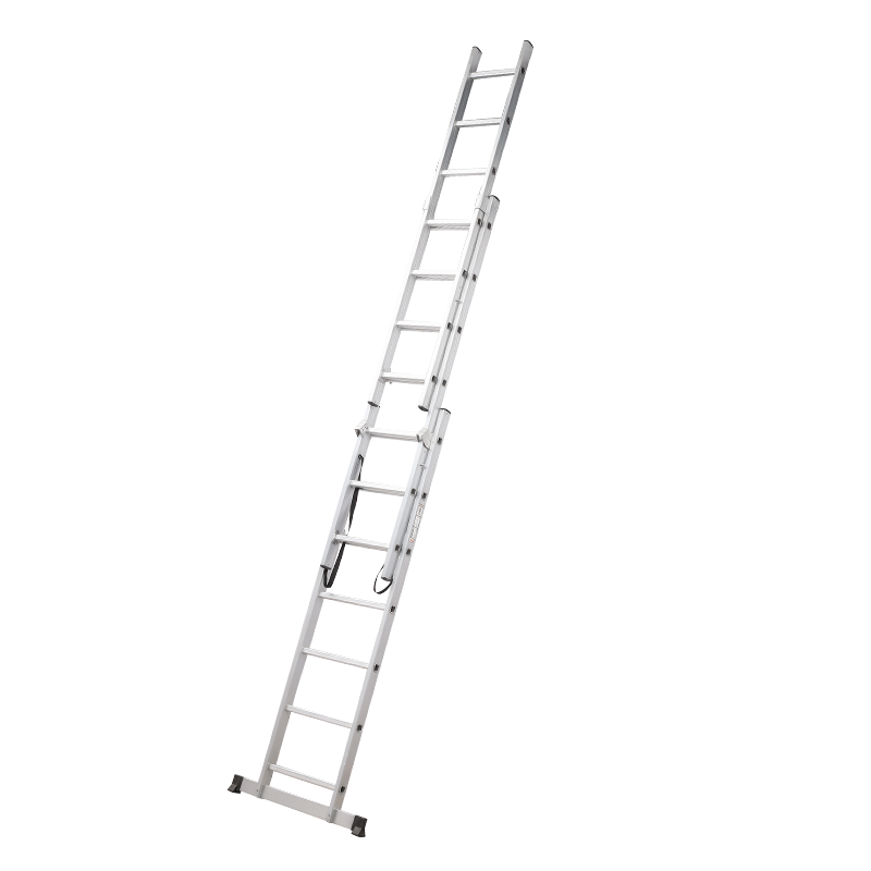 DX-E307 3 Parts Economic Lightweight Aluminum Extension Ladder