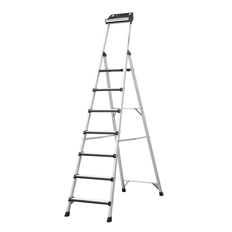 GS82 Heavy Duty Aluminum Step Ladder with Anti-collision Soft Steps 8200 Series