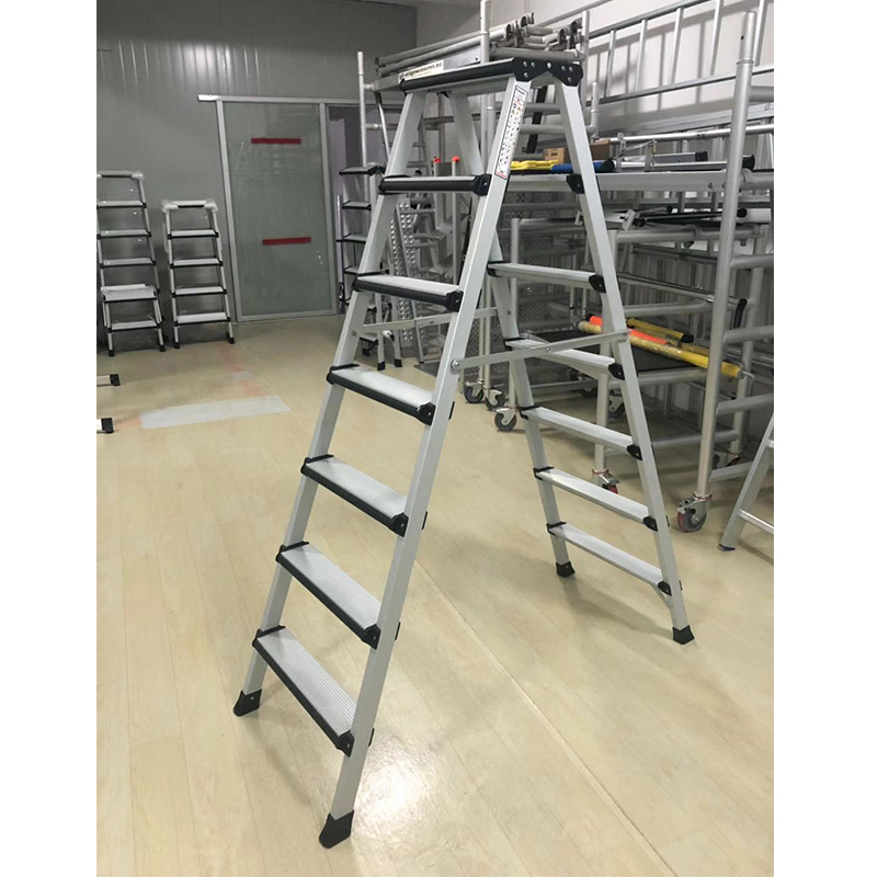 DX-GS82022 Double-sided Folding Stool Ladder with Anti-collision Steps