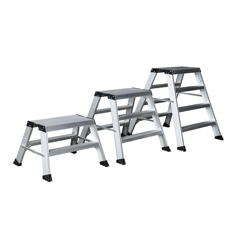 DX-GS8242 Heavy Duty Aluminum Step Stools with Widened Platform 8200 Series