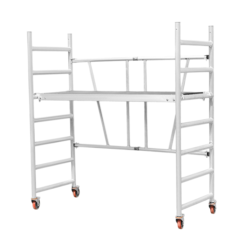 DX-2003 Narrow Aluminum Scaffolding Scaffold Rolling Mini Working Mobile Tower B74xL180xH196cm